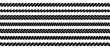 © 2olotarev - Rope line pattern. Braid border texture. Vintage nautical braided cord.