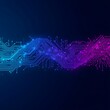 © mdprincemahamud - Abstract digital circuitry flowing with neon blue and purple light
