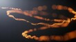 © Shahjahangdb - Golden particle stream flowing against a dark background digital rendering