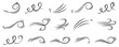 © stas111 - Decorative wind lines with elegant swirling curves and flowing movement. Each element shows soft dynamic strokes that create a graceful airy mood