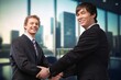 © BillionPhotos.com - Office, meeting business men handshake for collaboration
