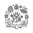 © MSTAKLIM - Integrated pest management and ecological harmony icons.