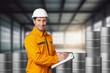© BillionPhotos.com - Happy portrait of worker in warehouse work for logistics delivery.