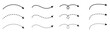 © Maksim - Curved Arrows Set - Smooth, Dashed, and Dotted Line Arrow Styles for Direction and Highlighting.