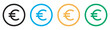 © Design Pro House - Money euro icon. European euro currency or euro symbol flat icon, euro icon vector symbol for mobile apps and website UI designs.