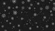 © Abir Creative Studio - Falling snowflakes winter background for seasonal holiday designs and festive decoration projects