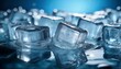 © Matthew - Close Up View Of Ice Cubes In A Refreshing Ice Bath Plunge Pool For Invigorating Recovery