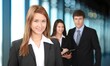 © BillionPhotos.com - Happy businesswoman with colleagues working in the office.