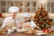© BillionPhotos.com - Happy smile family in the kitchen cooking cake