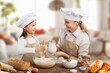 © BillionPhotos.com - Happy young mother with child cooking at home kitchen