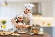 © BillionPhotos.com - Happy young mother with child cooking at home kitchen