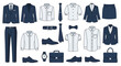 © Azrha - Collection of professional clothing and accessories for business attire presentation
