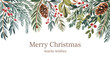 © Ibrahim - Festive Christmas border with pine cones and berries