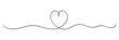 © Top - Heart line drawing ribbon in vector doodle sketch. Wedding, Valentine day love heart scribble line background