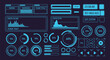 © Sajida - Futuristic digital dashboard with data charts and progress indicators
