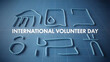 © Muhammad - Celebrate International Volunteer Day with this inspiring modern blue design concept