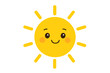 © Антон Сальников - Adorable cartoon sun character with a cheerful smiling face and bright yellow rays