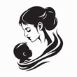 © Istianah - Mother and Child Logo Design Vector isolated on white background
