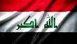 © boro - concept independence symbol icon realistic waving flag 3d colorful of iraq