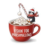 Penguin Fishing for Marshmallows