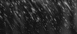 © Mariia - Snow effect blizzard with transparent white falling snowflake png overlay snowstorm. Wind and storm decoration theme. Snowy filter with dust isolated on black background. Christmas weather textur