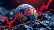 © ArtifyGraphy - Global economy faces inflation challenges amidst red stock market crash candlesticks in business environment