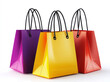 © Edgar Martirosyan - colorful shopping bags isolated on a transparent  background.