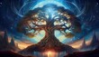 © Jacqueline - ancient and majestic depiction of yggdrasil the norse world tree mythology roots creation nordic