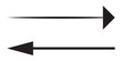 © Soumyajit - Two simple black arrows pointing in opposite directions on a white background.