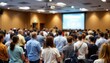 © NAD SANG PAP - Corporate meeting action conference room image of attendees with blur background professional setting