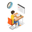 © TarikVision - 3D Isometric Flat  Illustration of Knoledge and Education. Item 4