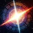 © Brother Stocks - Energetic fusion core with cosmic particle streams, science conceptual