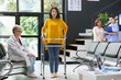 © DC Studio - Asian patient moving with walking frame during healing process with nurse, monitoring coordination and strength. Physical therapy includes wellness advice and rehabilitation support, recovery.