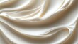 © mobile - cream satin fabric with flowing folds and soft glossy sheen evoking calm luxury and serene elegance