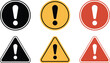 © MAJHI LAB - Warning Signs Icons Exclamation Marks Symbols