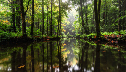  forest in the morning