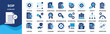 © Trend Icons - SOP (Standard Operating Procedure) collection set. Containing process, guidelines, workflow, compliance, documentation, efficiency, consistency, quality, procedure icon