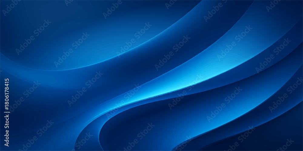 Abstract blue background with flowing wave lines, futuristic digital ...