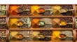 © Desingora - Vibrant array of aromatic spices and herbs, perfect for culinary creations and food photography