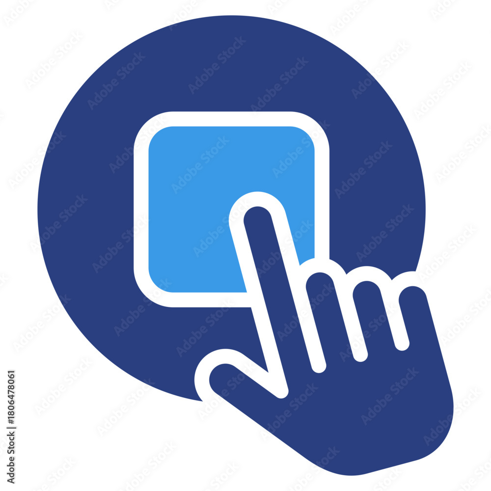 Stop Button  Icon Element For Design