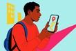 © Westend61 - Man exploring city with gps navigation on smartphone outdoors