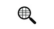 © Abdur - Simple magnifying glass icon with grid pattern for searching and discovery
