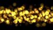 © tao - Elegant golden bokeh lights and particles sparkle against a deep black background, perfect for graphic visual effects and decorative backgrounds that require golden elements.