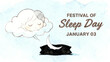 © shen - Sleeping cloud characters and moon elements represent sleep festivals, gentle rest, and health concepts, suitable for sleep health education and lifestyle promotion materials.