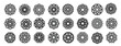 © Hooha - lotus vector mandala vector template set for cutting and