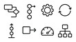 © Hanna - Abstract icons: process, workflow, gear, cycle, flowchart, organization