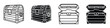 © David - Treasure chest icon in linear and clipart style pack on white background.