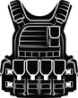 © SAIF820 - Tactical combat vest body armor military gear loadout protective equipment icon vector