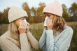 © rohappy - Sick women sneezing blow nose using tissue, unhealthy suffering girls feels unwell outdoors