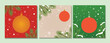 © MD kibriya Ahamed  - Set of christmas square banner with christmas ball and tree